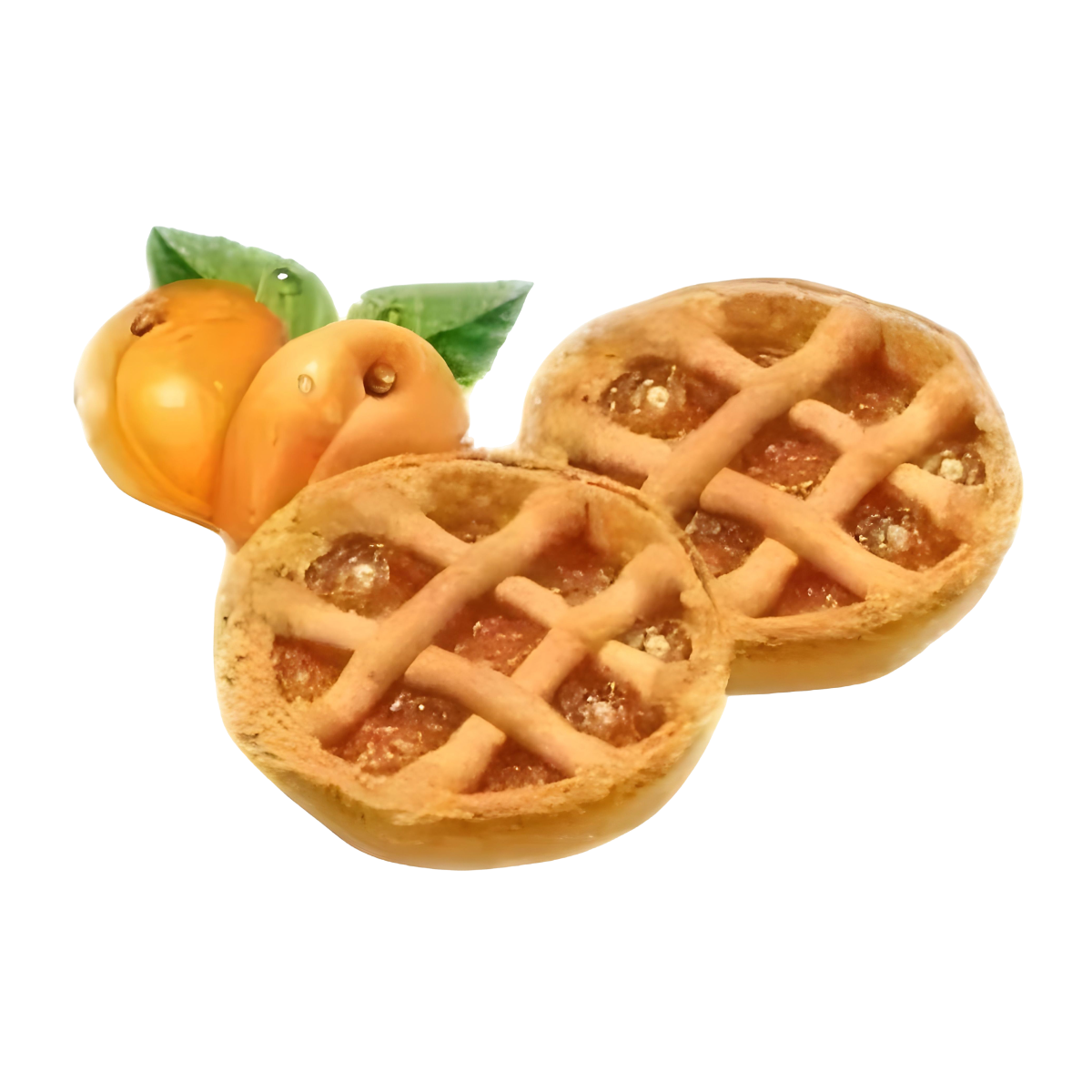 Crostatine Albicocca Senza Glutine, Senza Lattosio, Senza Amido di frumento deglutinato
