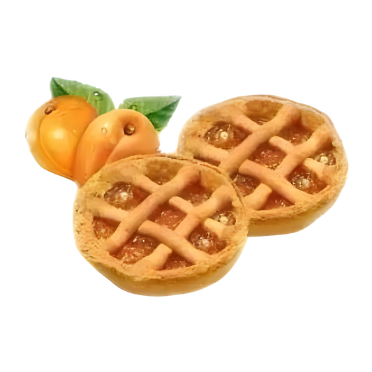 Crostatine Albicocca Senza Glutine, Senza Lattosio, Senza Amido di frumento deglutinato